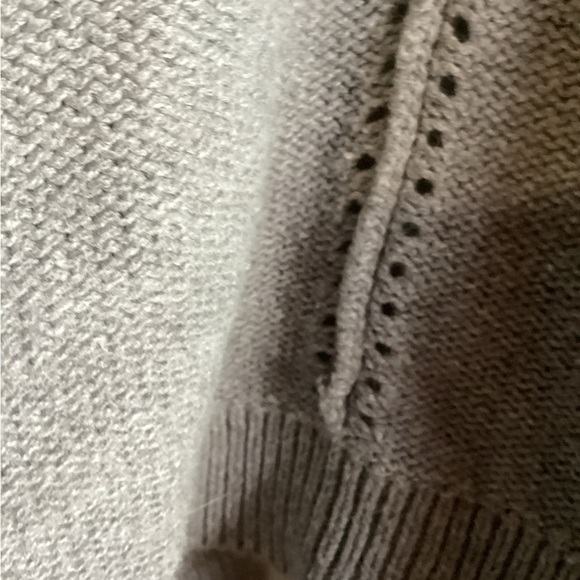 Belle by Bellini 3x grey long sweater/duster. awesome fringe sleeves - Picture 8 of 9